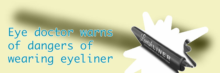 Black waterline eyeliner