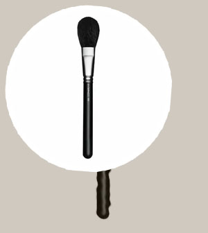 Dense powder brush