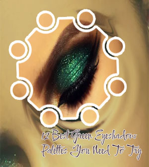 Emerald green eyeshadow