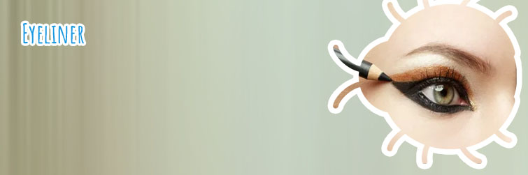 Nude colour eyeliner
